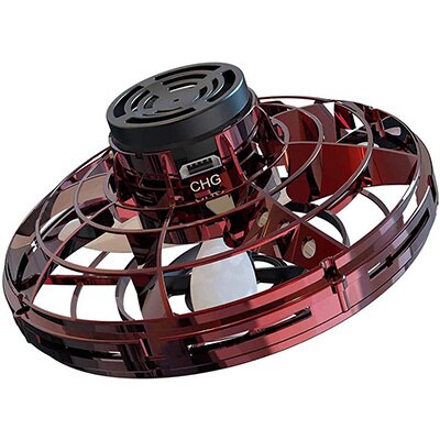 Flynova Mini UFO Spinner – top view showing protective cage