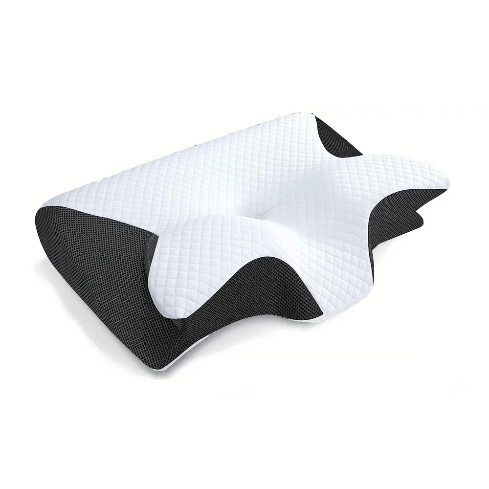 Memory Foam Cervical Neck Pillow – back sleeper spinal alignment