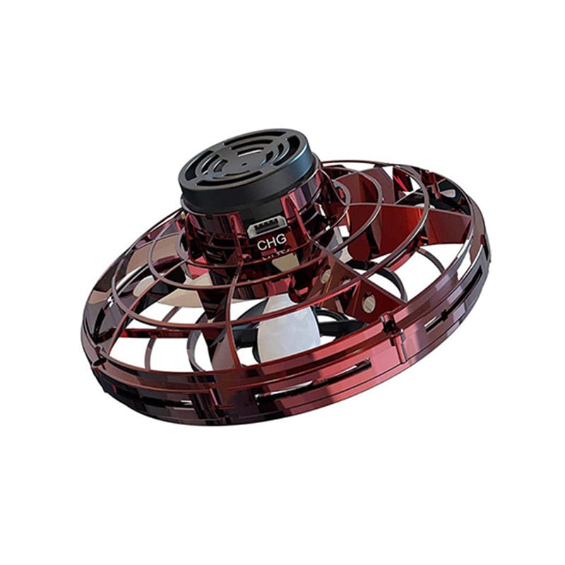 Flynova Mini UFO Spinner – Red variant close-up